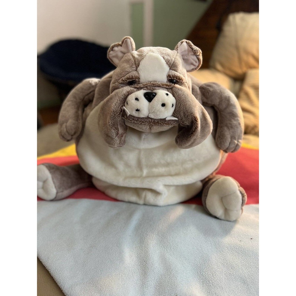 T.L. Toys HK LTD VINTAGE Bulldog Beanie Plush Retired